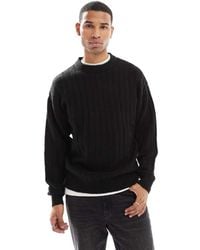 Jack & Jones - Oversized Wide Rib Jumper - Lyst