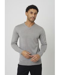 Brave Soul - V-Neck Knitted Jumper - Lyst