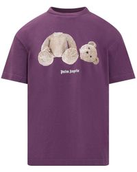 Palm Angels - Kill The Bear Logo T-Shirt Cotton - Lyst