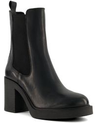 Dune - Ladies Pinaz - Block-heel Ankle Boots Leather - Lyst