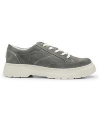 HUGO - Suede Derby Shoes With Eva Sole - Lyst