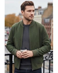 Infinity Leather - Goat Suede Ma-1 Bomber Jacket-North - Lyst