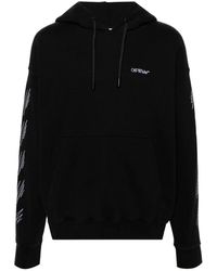 Off-White c/o Virgil Abloh - Stitch Diag Design Skate Fit Hoodie Cotton - Lyst