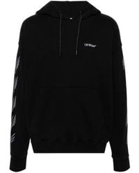 Off-White c/o Virgil Abloh - Stitch Diag Design Skate Fit Hoodie Cotton - Lyst