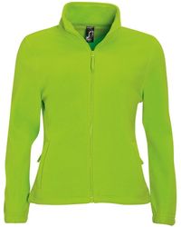Sol's - Ladies North Full Zip Fleece Jacket (Lime) - Lyst