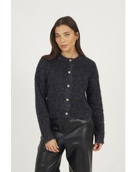 Brave Soul - Fluffy Tinsel Knit Cardigan - Lyst