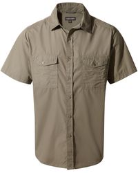 Craghoppers - Kiwi Short-Sleeved Shirt (Pebble) - Lyst