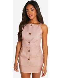 Boohoo - Premium Pinstripe Longline Waistcoat - Lyst