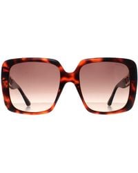 Guess - Square Dunkle Havanna Gradient Gu7689 - Lyst