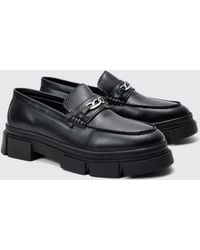 BoohooMAN - Track Sole Snaffle Loafer - Lyst