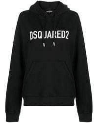 DSquared² - Cool Fit Brand Logo Hoodie Cotton - Lyst