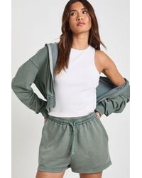 Boohoo - Washed Loopback Sweat Short - Lyst