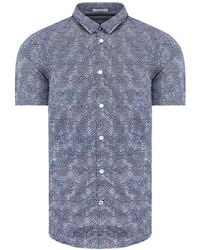 Pepe Jeans - Steve Slim Fit Short Sleeve Printed Shirt Pm305850 0Aa Cotton - Lyst