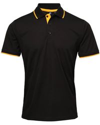 PREMIER - Coolchecker Contrast Pique Polo Shirt /Sunflower) - Lyst