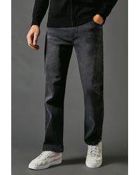 MAINE - Washed Stretch Straight Leg Jeans Cotton - Lyst