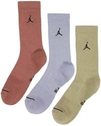 Nike - Assorted Jordan Everyday Crew 3-Pack Sock - Lyst