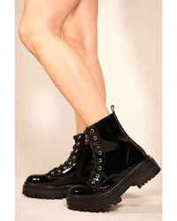 Where's That From - 'Annie' Chunky Platform Ankle Boot With Lace Up Detail - Lyst