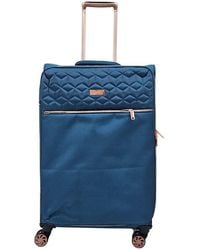Infinity Leather - Cabin Suitcases 4 Wheel Luggage Travel Lightweight Bags - Lyst
