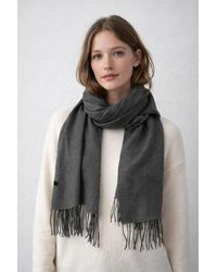 SVNX - Reversible Two-Tone Cashmere Blend Scarf With Tassels - Lyst