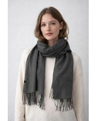 SVNX - Reversible Two-Tone Cashmere Blend Scarf With Tassels - Lyst