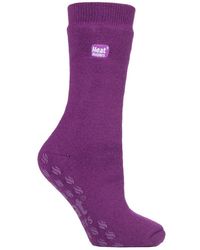 IOMI - Ladies Thick 3.1 Tog Non Slip Grip Slipper Socks For Raynauds - Lyst