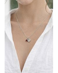 SVNX - Mini Heart & Janurary Birthstone Necklace - Lyst