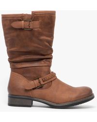 Rieker - 98860-22 Calf Length Boots Nut - Lyst