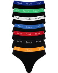 French Connection - 7 Pack Cotton Fcuk Ladies Thongs - Lyst