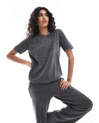 Pieces - Mix & Match Cozy Knitted T-Shirt Co-Ord - Lyst