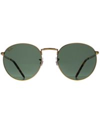 Ray-Ban - Rond Goud Groen Rb3637 Nieuw Rond - Lyst