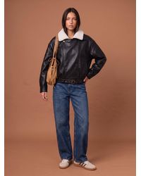 Urban Bliss - Pu Borg Bomber Jacket - Lyst