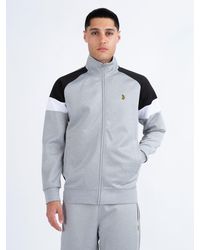 Luke 1977 - Kas 3 Zip Through Funnel Neck Sweatshirt - Lyst