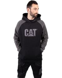Caterpillar - Raglan Cotton Hooded Sweatshirt - Lyst