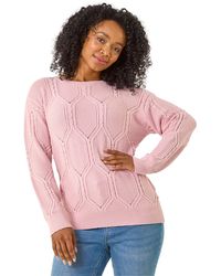 Roman - Petite Faux Pearl Knit Jumper - Lyst