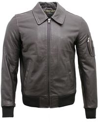 Infinity Leather - Cowhide Airline A2 Us Airforce Bomber Jacket - Lyst