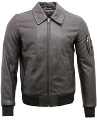 Infinity Leather - Cowhide Airline A2 Us Airforce Bomber Jacket - Lyst