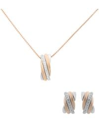 Orphelia - 'Joline' 925 Sterling Set: Chain-Pendant + Earrings - Lyst