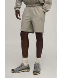 BoohooMAN - Relaxed Check Nylon Short - Lyst