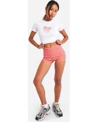 Boohoo - Bengaline Gingham Booty Short - Lyst