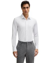 BOSS - Joe Point Collar Long Sleeve Oxford Shirt - Lyst