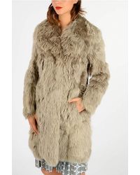 Maison Margiela - Mm1 Alpaca Echte Bontjas In Beige - Lyst