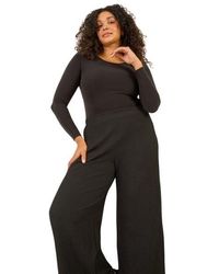 Roman - Curve Textured Stretch Trousers - Lyst