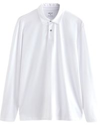 Secret Label - Cotton Rich Long Sleeve Polo Shirt - Lyst
