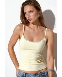 Busem - Fitted Crop Lace Cami Top - Lyst