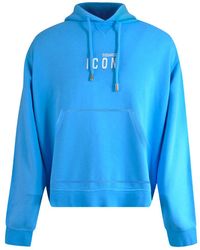 DSquared² - Icon Small Logo Light Hoodie Cotton - Lyst