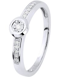 Diadema - Diamond Solitaire Supported 0,060 0.50 Cts Cts Illusion - Lyst