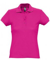 Sol's - Ladies Passion Pique Short Sleeve Polo Shirt Cotton - Lyst
