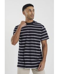 Brave Soul - 'Gannon' Cotton Oversized Stripe T-Shirt - Lyst