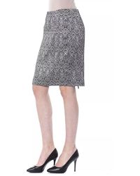 Byblos - Elegant Monochrome Tube Skirt - Lyst