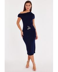 Quiz - Drop Sleeve Buckle Midaxi Dress - Lyst
